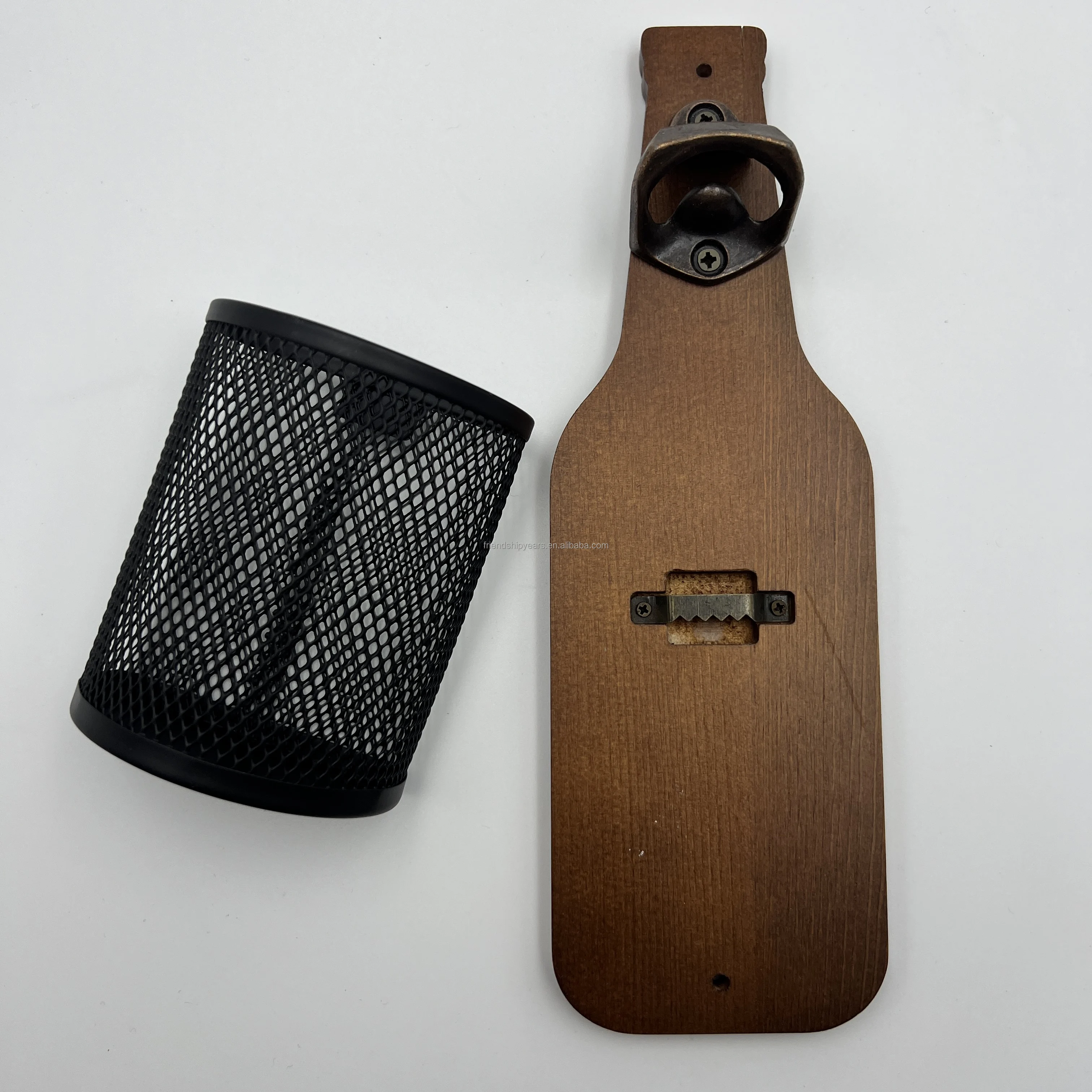 New Arrival Bottle Wine Corkscrew Black Double Hinged Waiter Corkscrew Wood Bottle Opener Corkscrew with MDF Box Mahogany Cheap