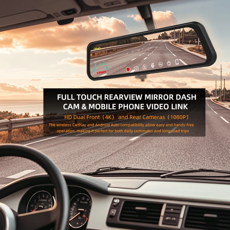 High Demand Dual Camera Car DVR 4K with Wide Angle for Long-Distance Travel