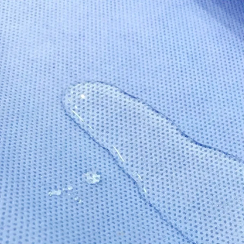 Hot selling PE film laminated microporous nonwoven fabric for Surgical Gown
