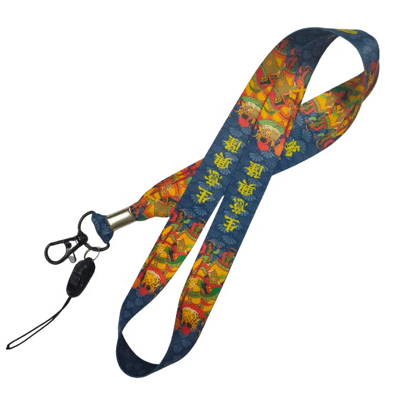 Custom Full Color Printing Polyester Lanyards custom sublimation Neck Straps with Card Holders