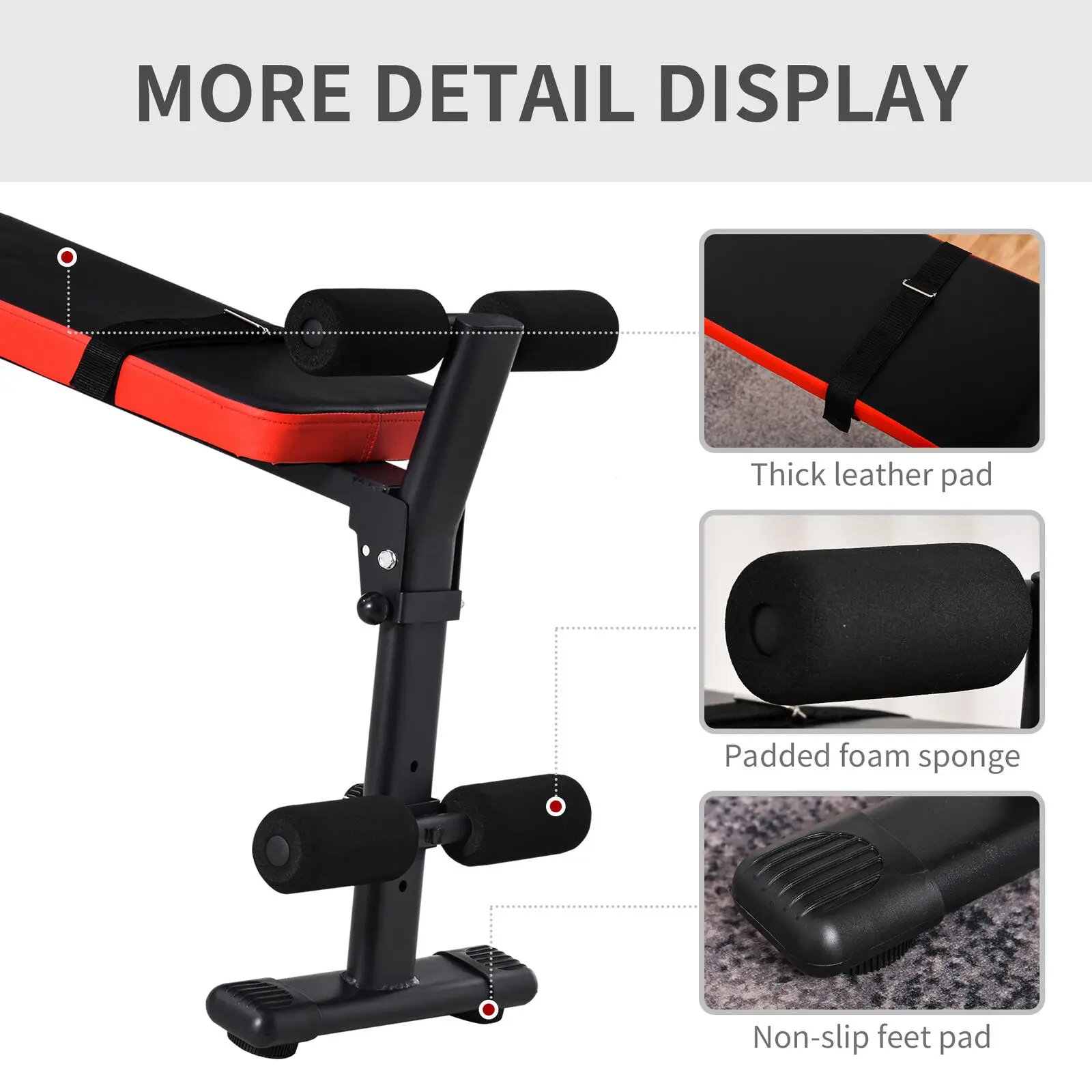 ONESTARSPORTS Fitness Training Exercise Muscle Sit Up Multi Functional Gym Strength /lat Pull Down Equipment Adjustable Bench