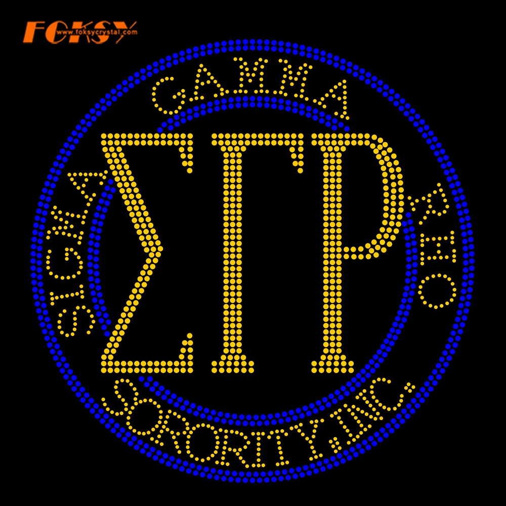 Sigma Gamma Rho Sorority греческая буква переводная Стразы для одежды