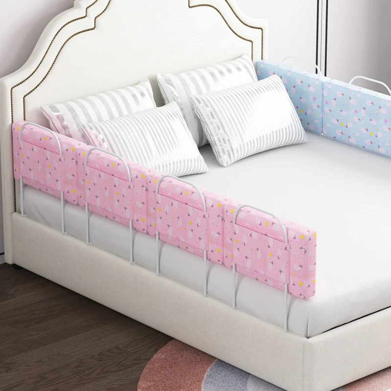 AliGan toddler bed rail for crib bumper full size universal multifunction with breathable fabric guardrail soft anti-collision