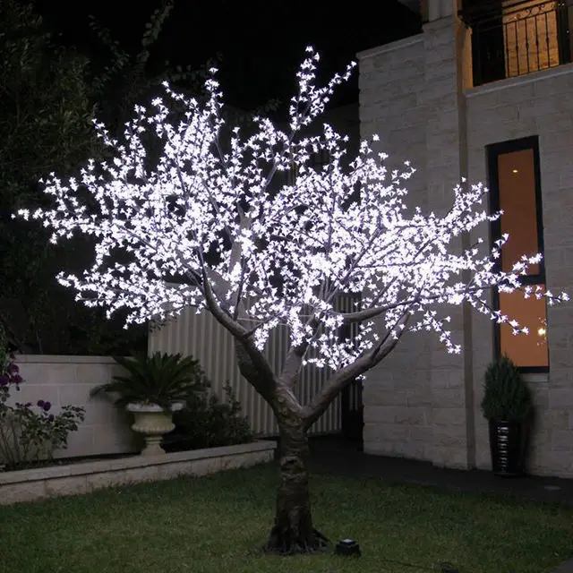 Christmas Event Decoration Street Landscaping Warm White Led Wedding Light Artificial Cherry Blossom Tree