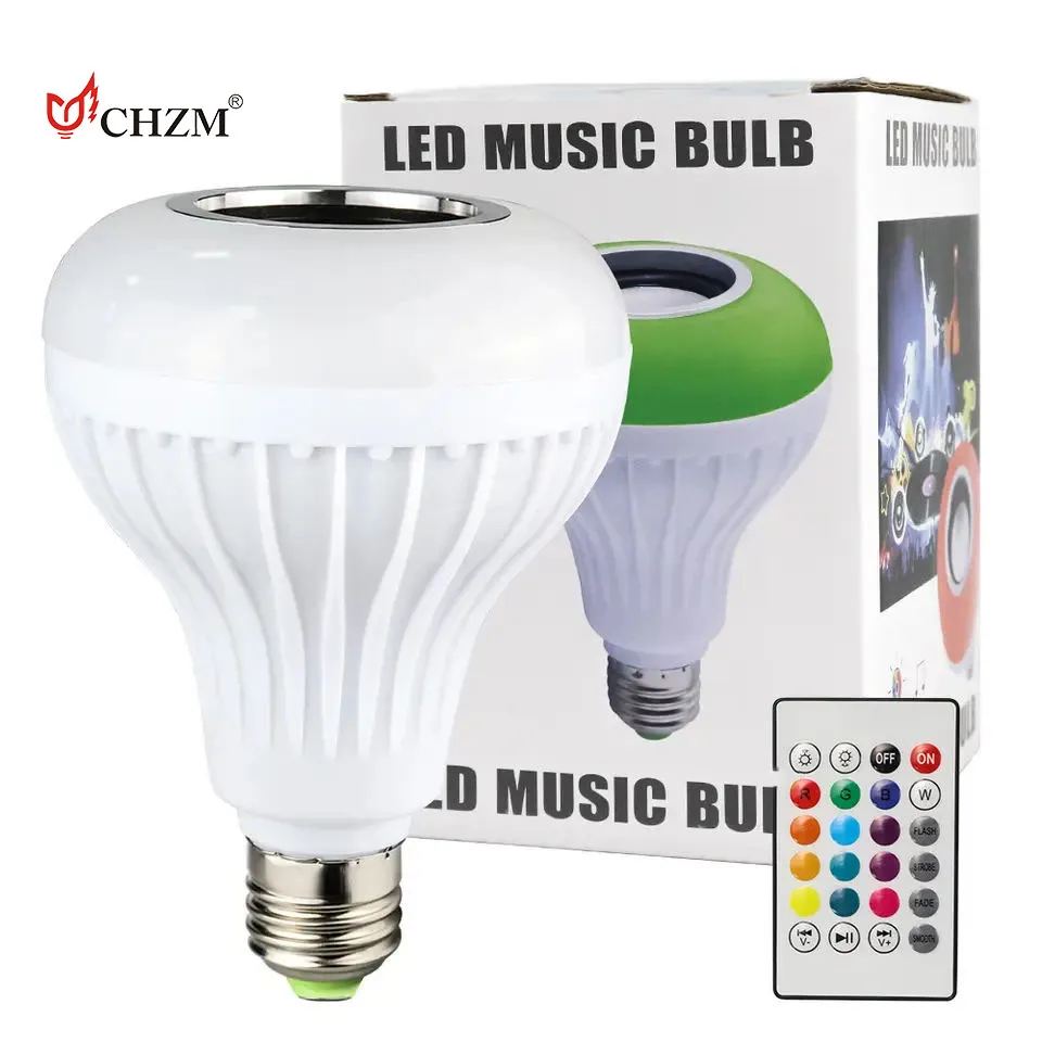 LED Smart Wifi Dimmable Light Bulb Household Atmosphere Light RGB Colorful Remote Control Music Light