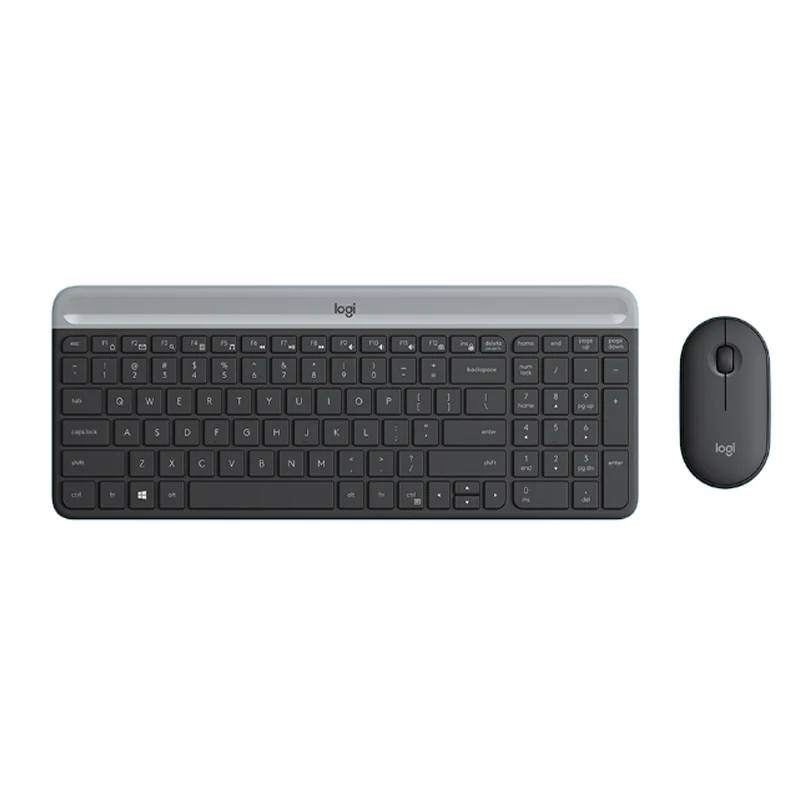 Wholesale Original Logitech MK470 Keyboard And Mouse Set Slim Ultra-Thin Wireless Keyboard Silent 1000DPI Optical Mouse