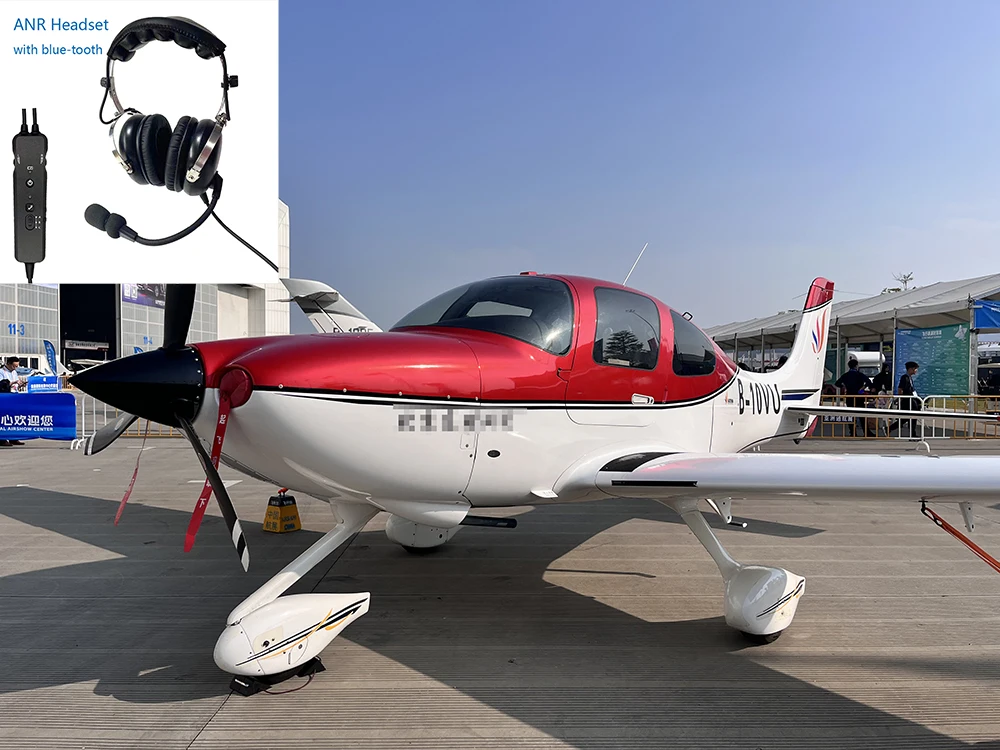 Professional Aviation headset with ANR & Blue-tooth for pilot