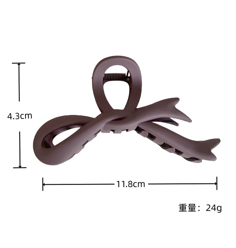 Yucat Wholesale Custom 11.8cm Korean Big Hair Clip Accessories Plastic Matte Bulk Hair Claw Clips For Thick Hair