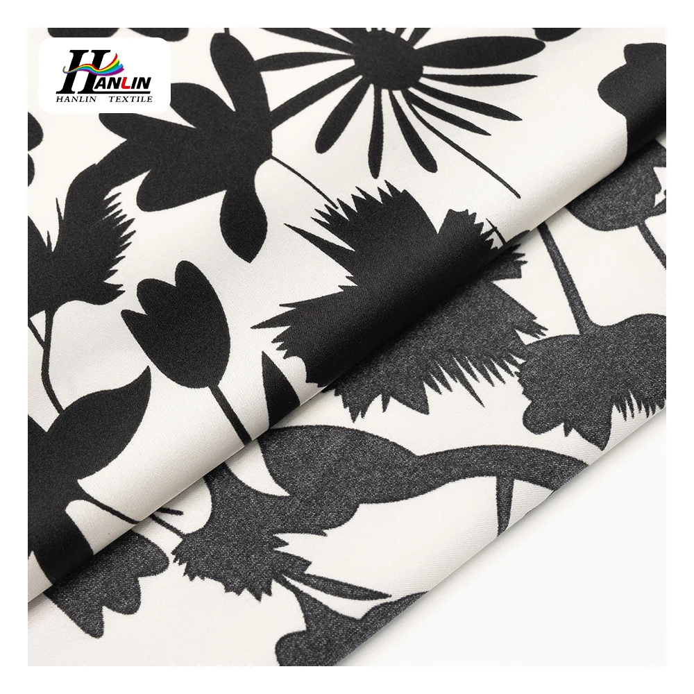 high quality with best price  wholesale Shinny Silk Like 100% Polyester Silk Satin Flower Print Fabric