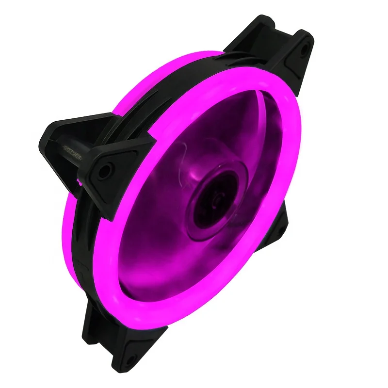 RGB FAN 120mm PC Computer cooling Fan with RF Remote Control Speed LED Case Fan