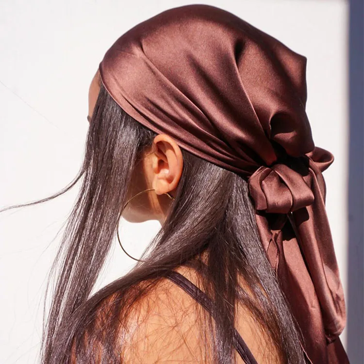 custom logo High quality men pure silk bonnets and durags luxury 100% mulberry silk durags for women