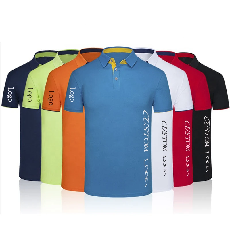 Wholesale Custom Polo Shirts High Quality Plain Mens Golf Polo T-Shirt Lapel Polo Shirt for Sports Men Casual Smart Embroidered
