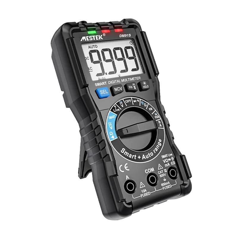 DM91S Digital Multimetro Ammeter Voltmeter Resistance Meter Voltage Diode Frequency 9999 Counts Handheld  Digital Multimeter