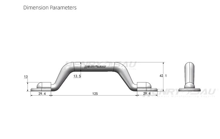 Briefcase Handle plastic handling toolbox flight case handle