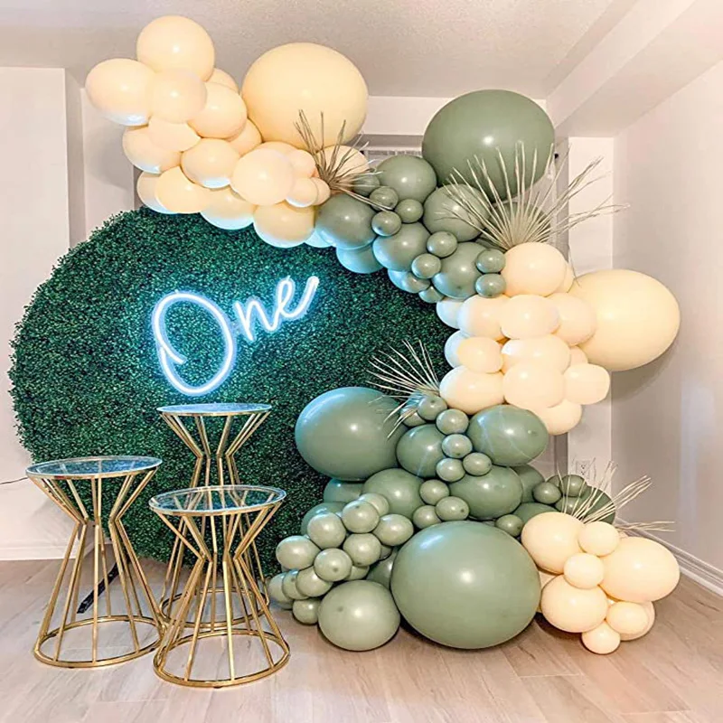 2021 Green Avocado Latex air Balloons Garland DIY Balloon Garland Arch Kit Wedding Birthday Party Decoretions Ballons Garland