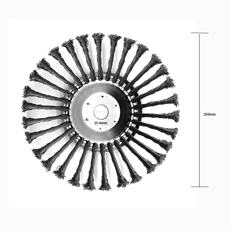 Garden Brick Joint Weeding Brush Rust Removal 10 Inch Bell Wire Weeding Brush