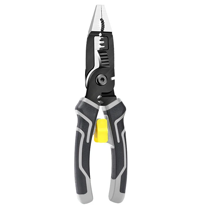Hand Tools Multi Function Black Stainless Steel Wire Stripper Combination Cutting Pliers