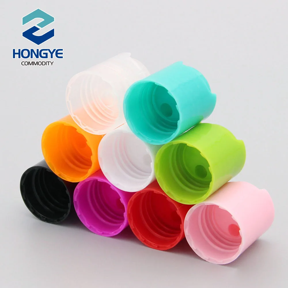 18/410 White Clear Plastic Press Cap Disc Top Cosmetic Shampoo Cap, Press Cap for Plastic bottle