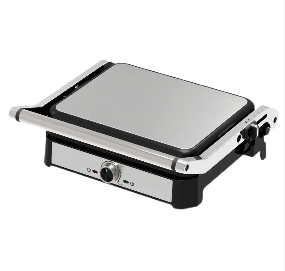 Hot Sales Electric Smokeless Korean Contact Grill Household Car Outdoor Camping Commercial Use PTFE Non Stick Material