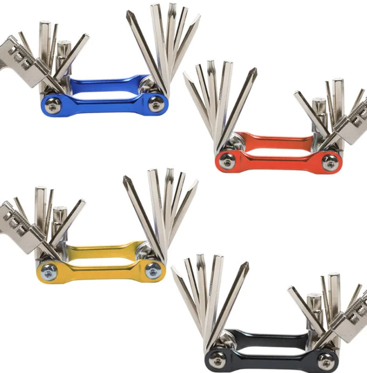 24051 T25 Multi Function Folding Road MTB Cycling Chain Cutter Bicycle Tool Set Bike Tool Kit