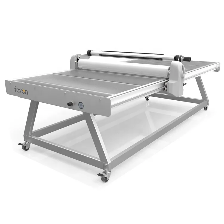 W FAYON Glass table laminator FY1530 widfe format manual cold flatbed laminator for traffic sign making