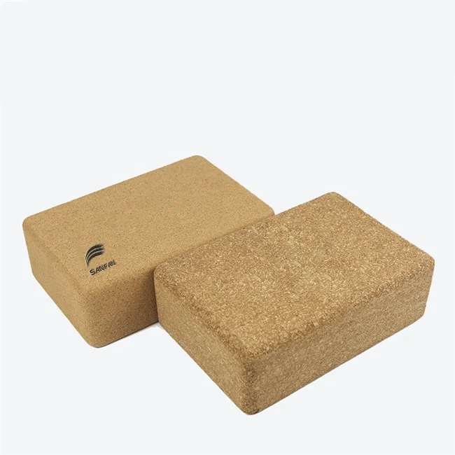 Eco Friendly Custom Logo 100% Natural High-density Cork Yoga Block