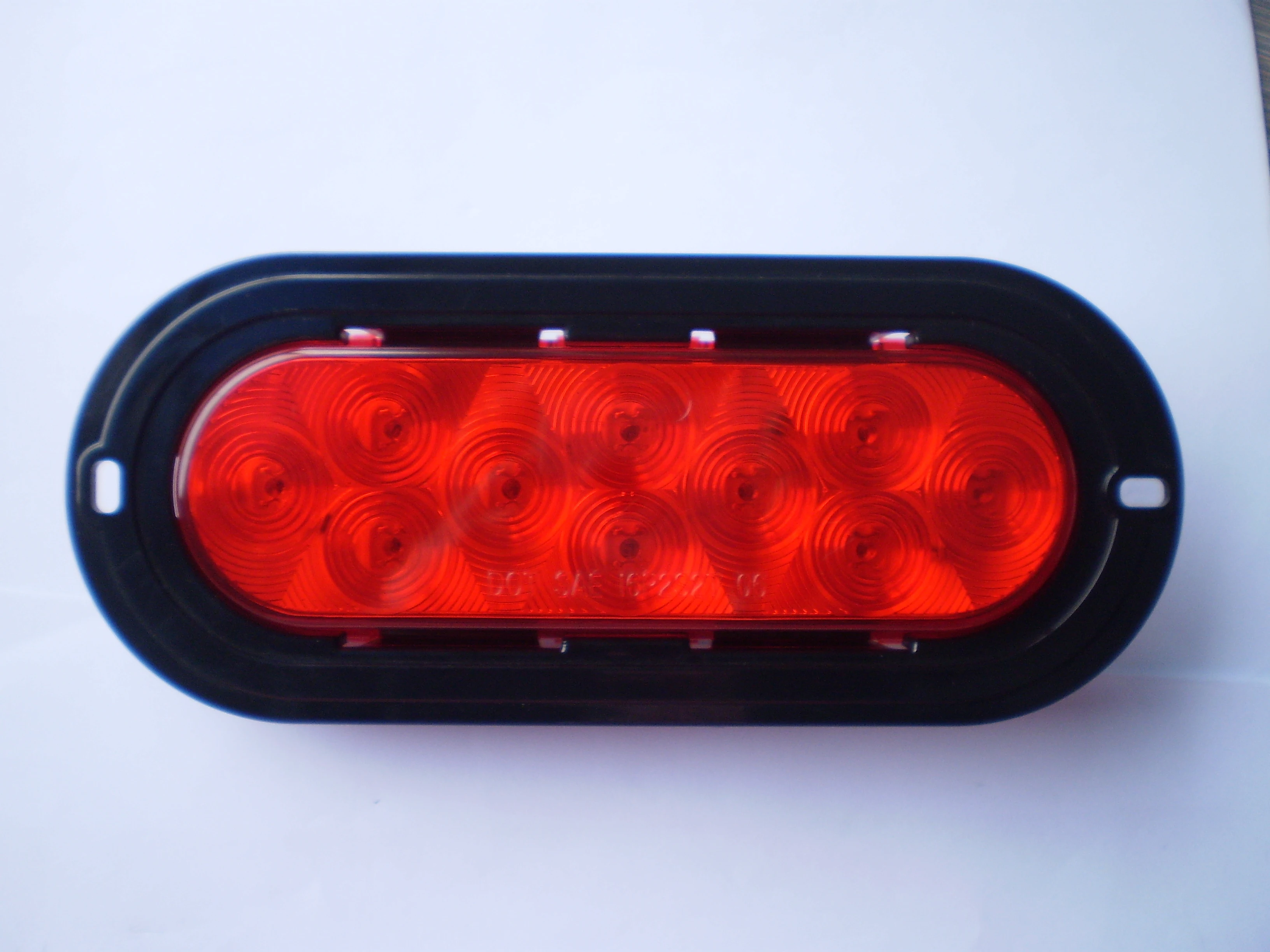 DOT SAE E-mark утвержден желтый/красный 6-дюймовый Овальный piranha 10 ведомый грузовик прицепа