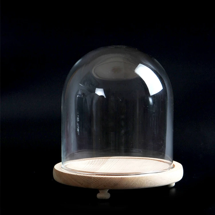 Galaxy Flower Preserved Roses Rose In Glass Dome With Led Light And Wooden Base