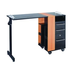 DTY wood folding portable modern nail manicure table station foldable beauty salon furniture for sale craigstlist