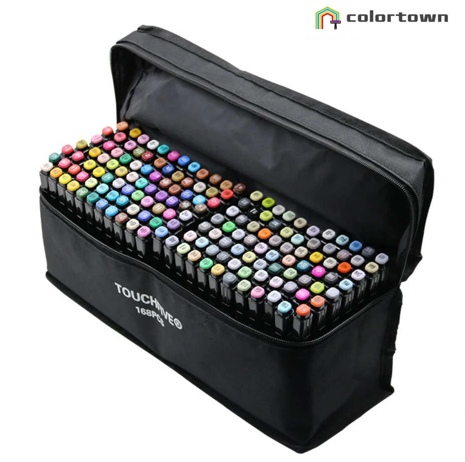 168 colors touch markers set professional alcohol permanent art markers China marker manufacturer wholesaler touchfive