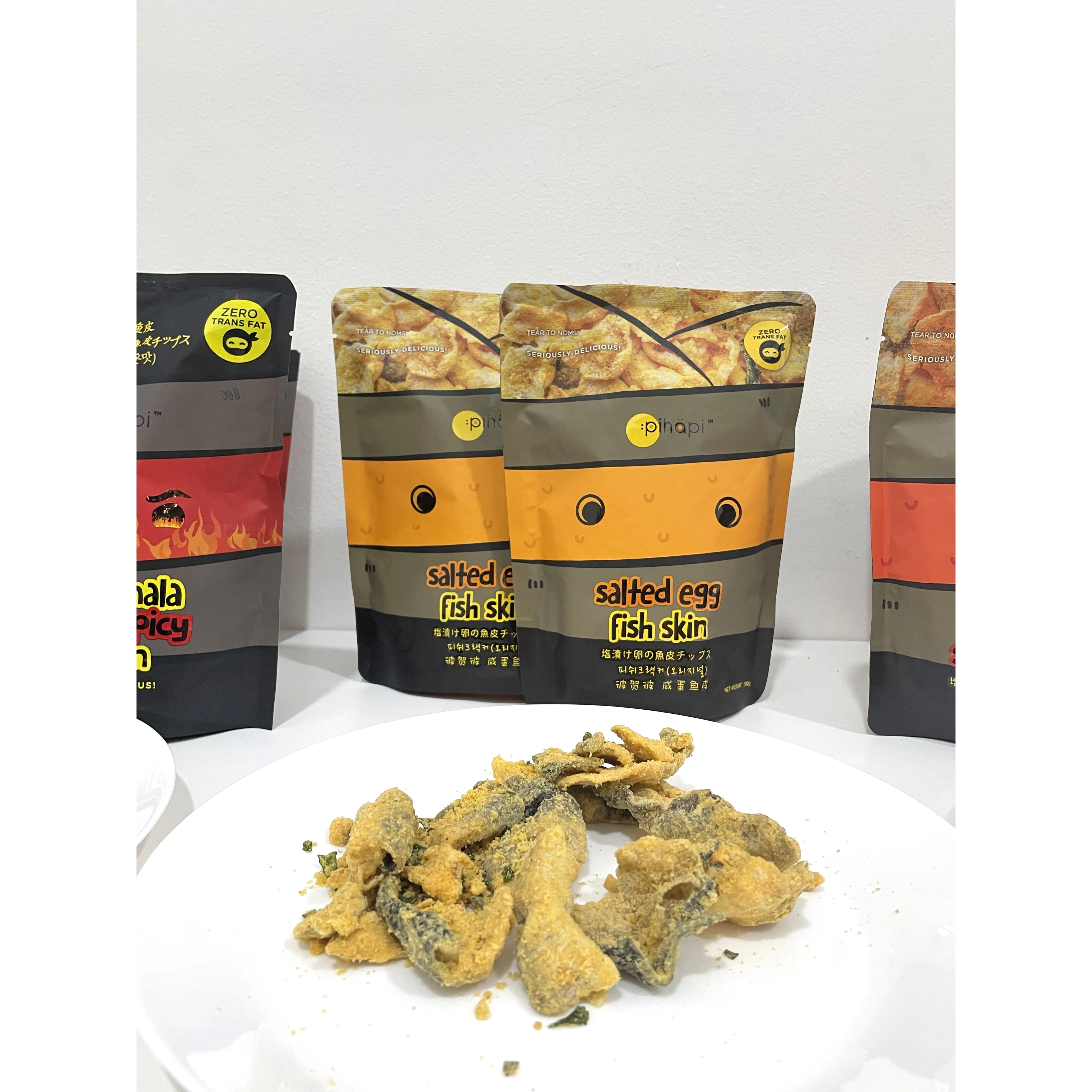 Соленое яйцо, хрустящая рыбья кожа, закуска, морепродукты премиум-класса, здоровая закуска 0%, Лидер продаж, Малайзия, закуски