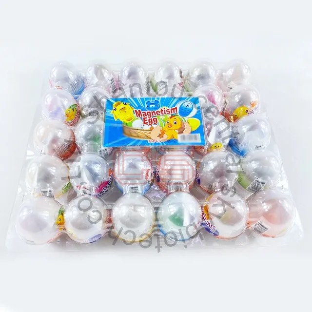 wholesale magnet egg toy candy kids popping candy toys sweet with Tattoo sticker
