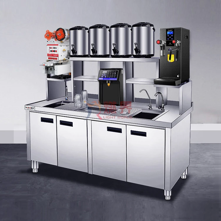 Milk Tea Equipment Sets Bubble Tea Shop Machine Bubble Tea Bar Counter