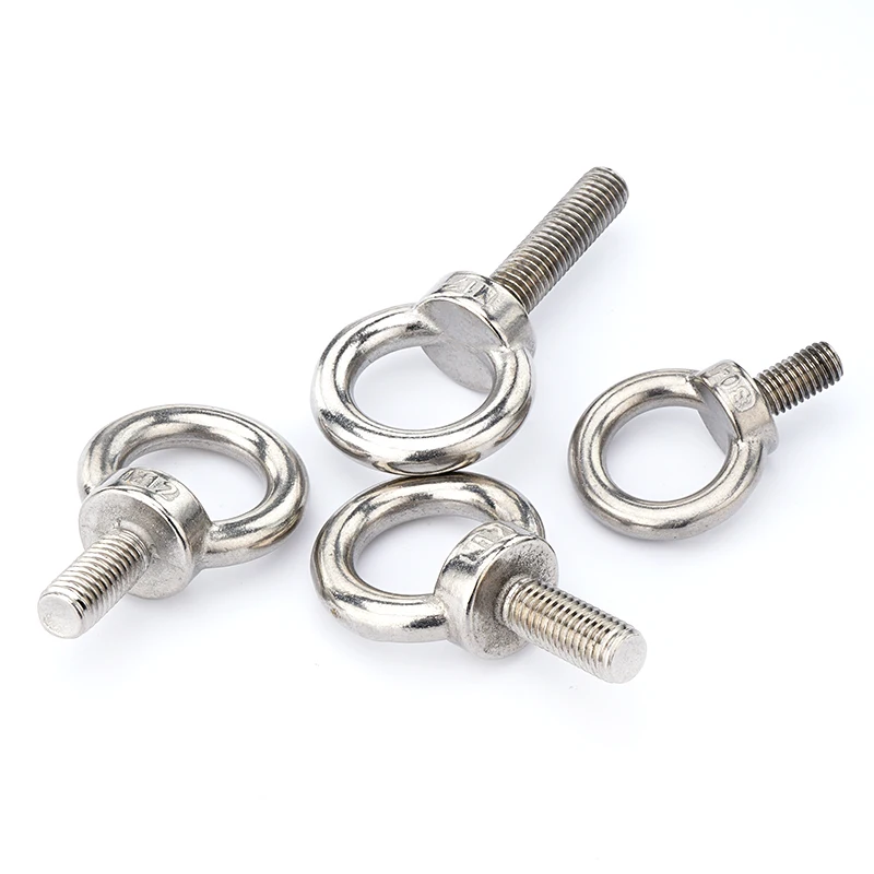 BNS High quality 304 stainless steel lifting eye bolts M5-M14 bolts Hanging Ring Screws Hanging Bolts Round Ring Screws