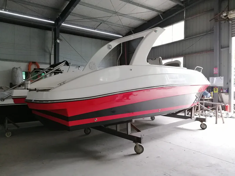 7.3m 24ft Half Cabin Luxury Yacht with Stern Drive Engine 220hp