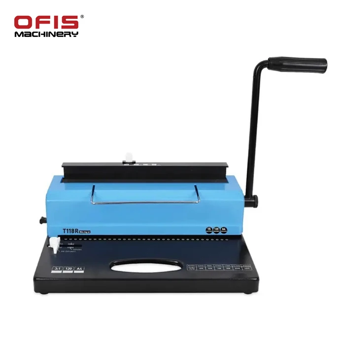 T118R round hole punch and double wire book binder 3:1