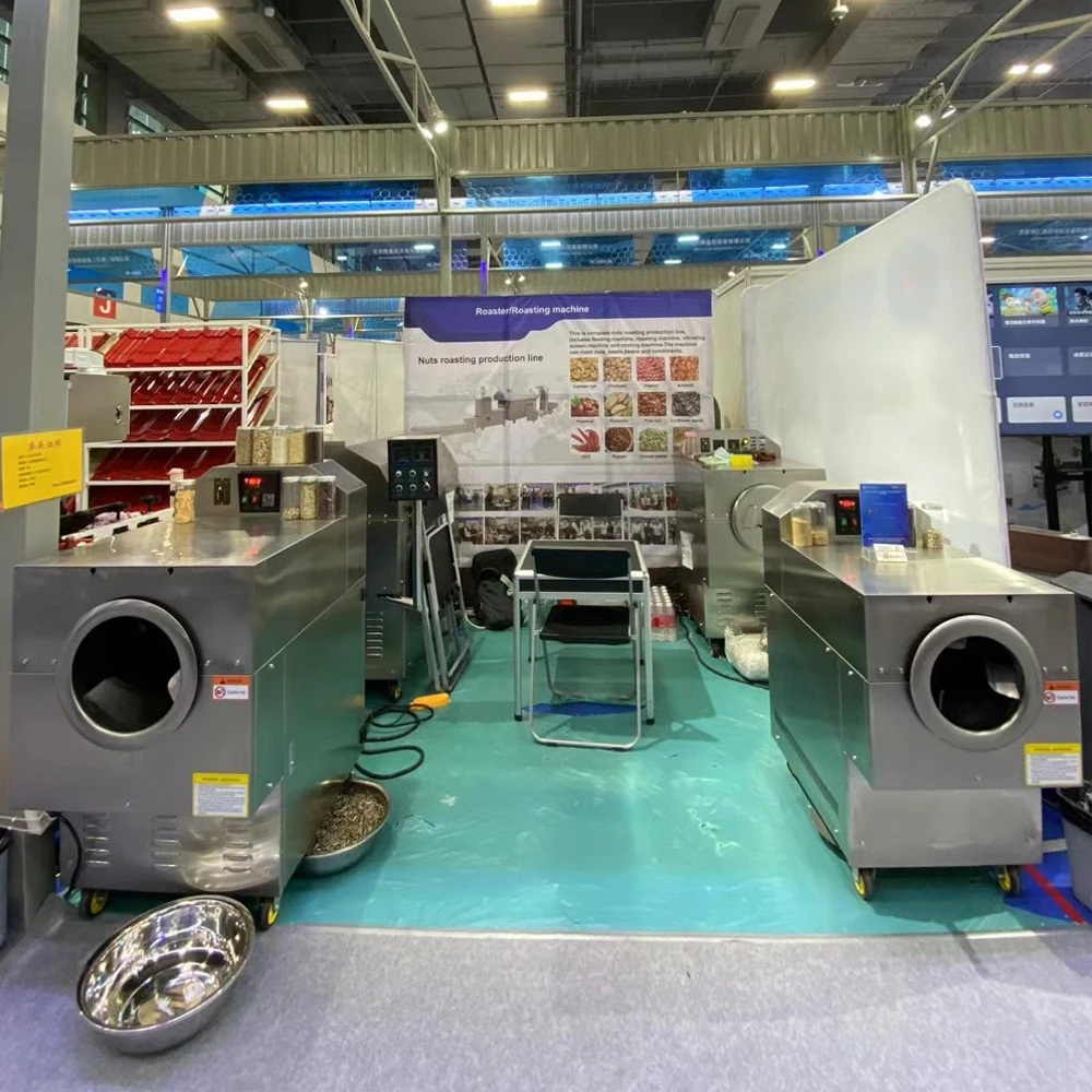 5kg/batch-500kg/batch Electromagnetic induction heating  bean barley sunflower roaster