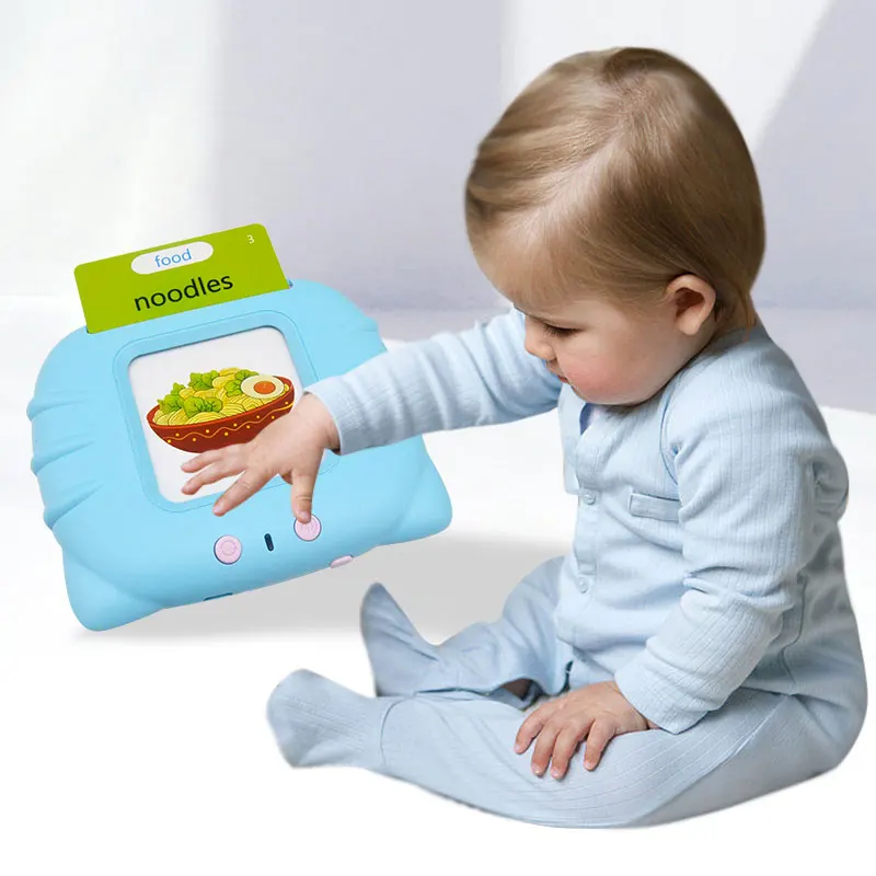 3.Smart Sensory Animals Puzzle Bilingual Montessori Preschool Early Education Machine Custom Cognitive 2 In 1 Reader Flash Cards