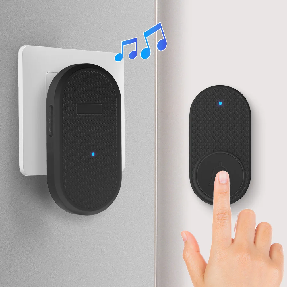 KERUI Wireless Smart Doorbell 33 Songs Home Intelligent 150m Range Plug Door Bell 4 Levels Adjustable Volume