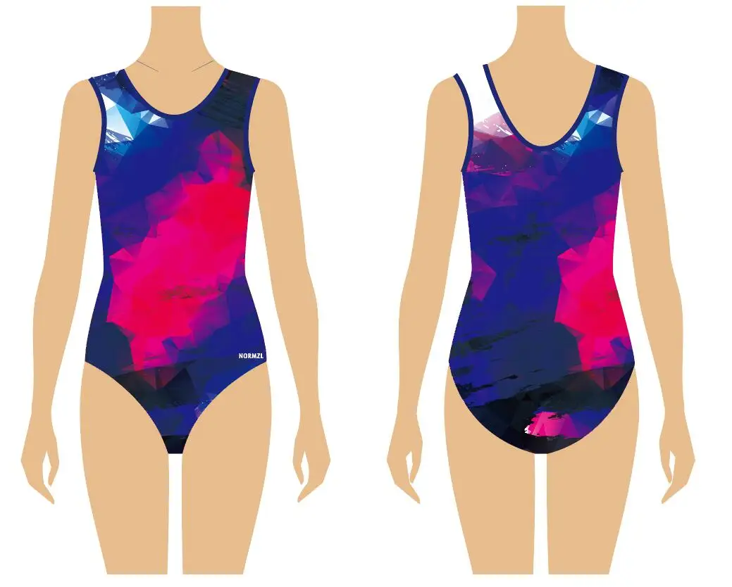 printed girl Normzl New Arrival Training Dancewear Little Girl High Cut Free Sample Leotard Overall