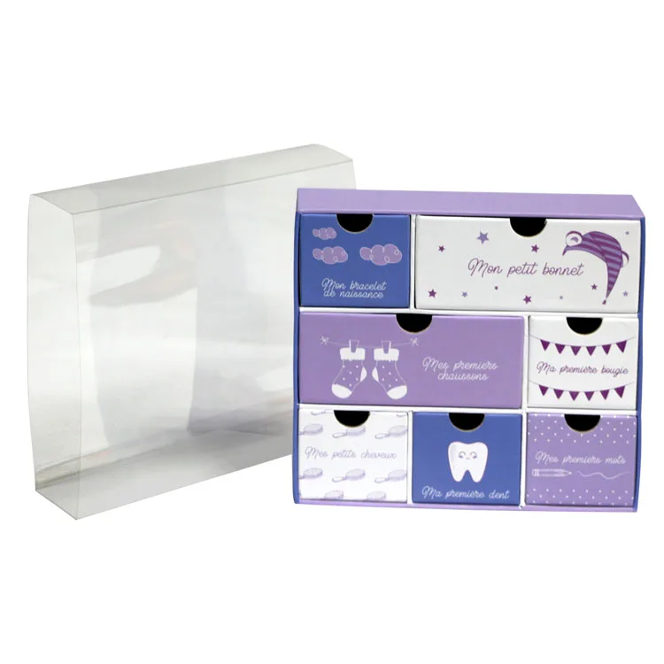 custom Eco-friendly countdown to Christmas advent calendar with drawers packaging box for candle