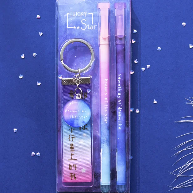 Ручка с уникальными подписями ночного звездного неба в подарок другу, набор креативных канцелярских принадлежностей, ручка для письма для студентов