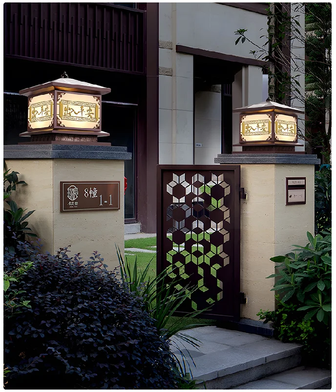 Waterproof Lampshade Deck Garden Patio 4 X 4 5 X 5 Inch Square Fence 3 Mode Solar Street Lights Home Solar Street Lights