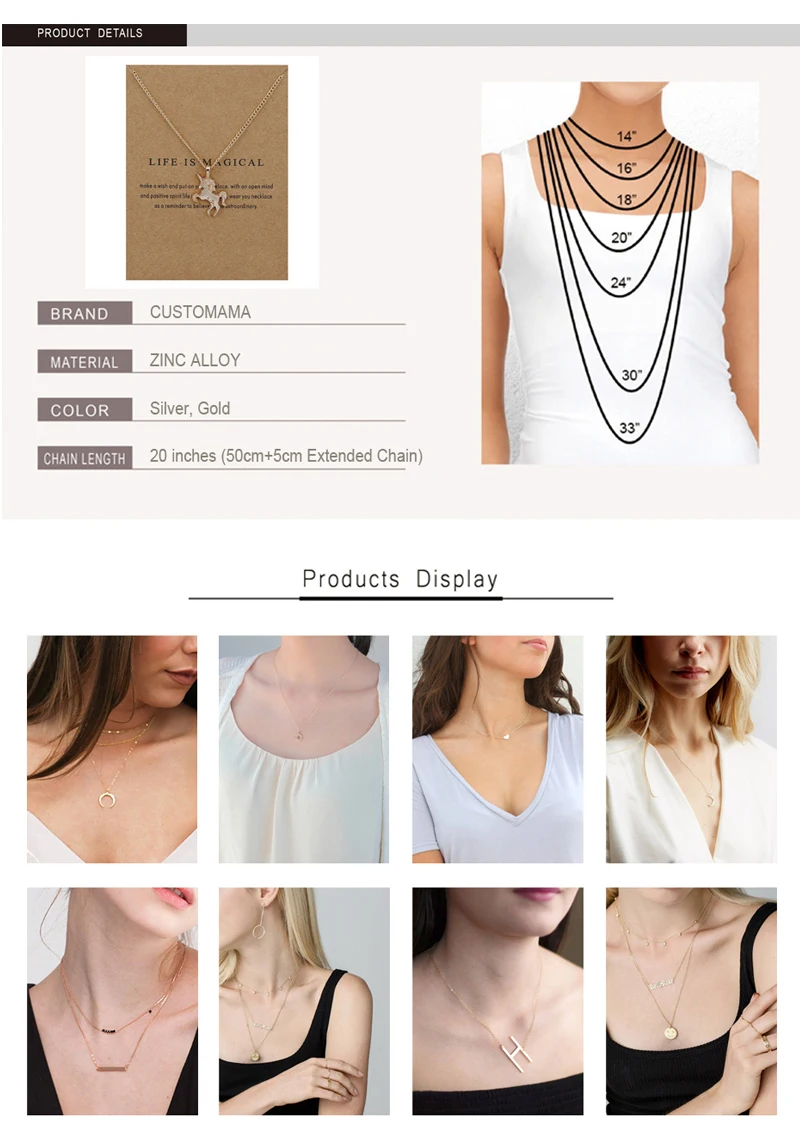 LWD60208 Ocean Jewelry Anchor Fish Shell Sand Dollar Shark Whale Starfish Seahorse Mermaid Wave Sea Turtle Collar Necklaces