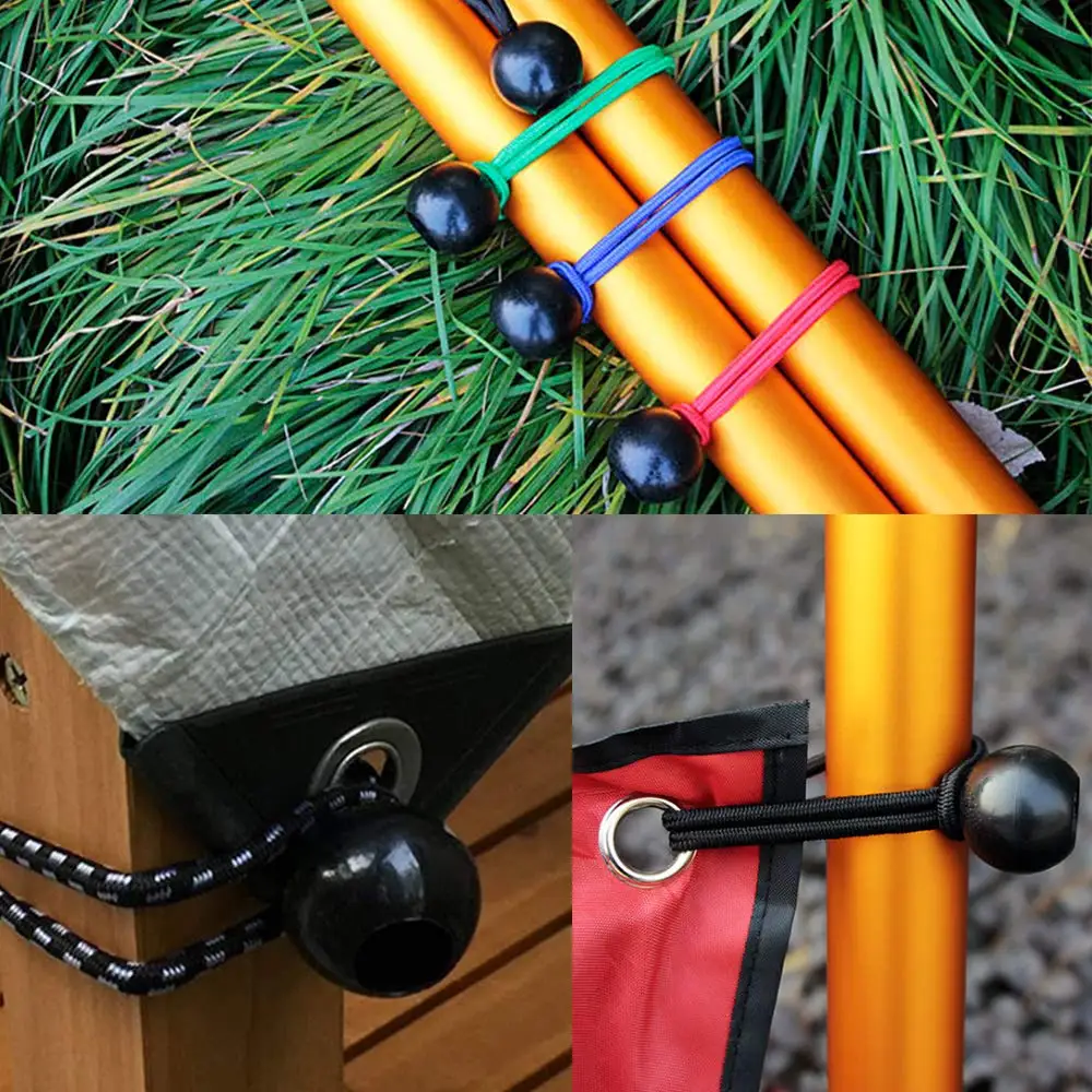 Dirt-Resistant And Durable Tarpaulin Bungee Tie Down Canopy Balls Cord Eco-Friendly