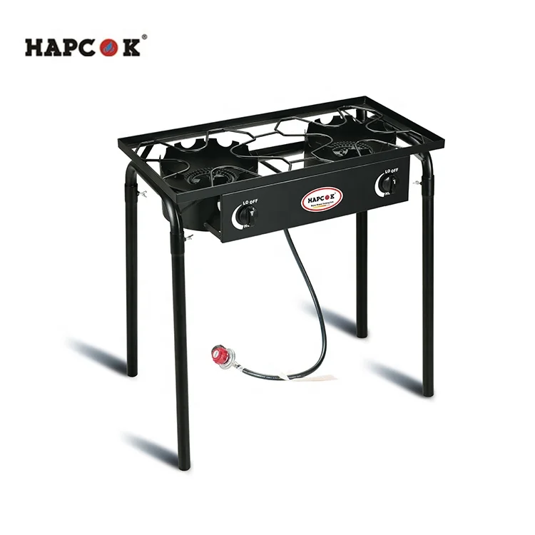 high quality Camp Stove cast iron gas burner double Burner Camp Stove