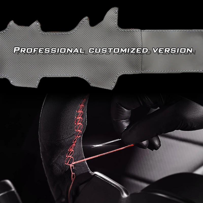 Wholesale Custom Car Steering Wheel Cover for Mitsubishi Lancer Evolution 8 VIII 2003-2005 9 IX 2005-2007 Sport interior