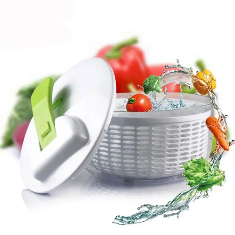 
Kitchen Bpa-free Household Multi-functional Manual Collapsible Plastic Salad Spinner 