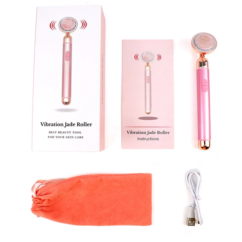 Anti Aging Blue Red Light Therapy Electrical Face Massager Skin Rejuvenation Vibrating Electrical Face Massager