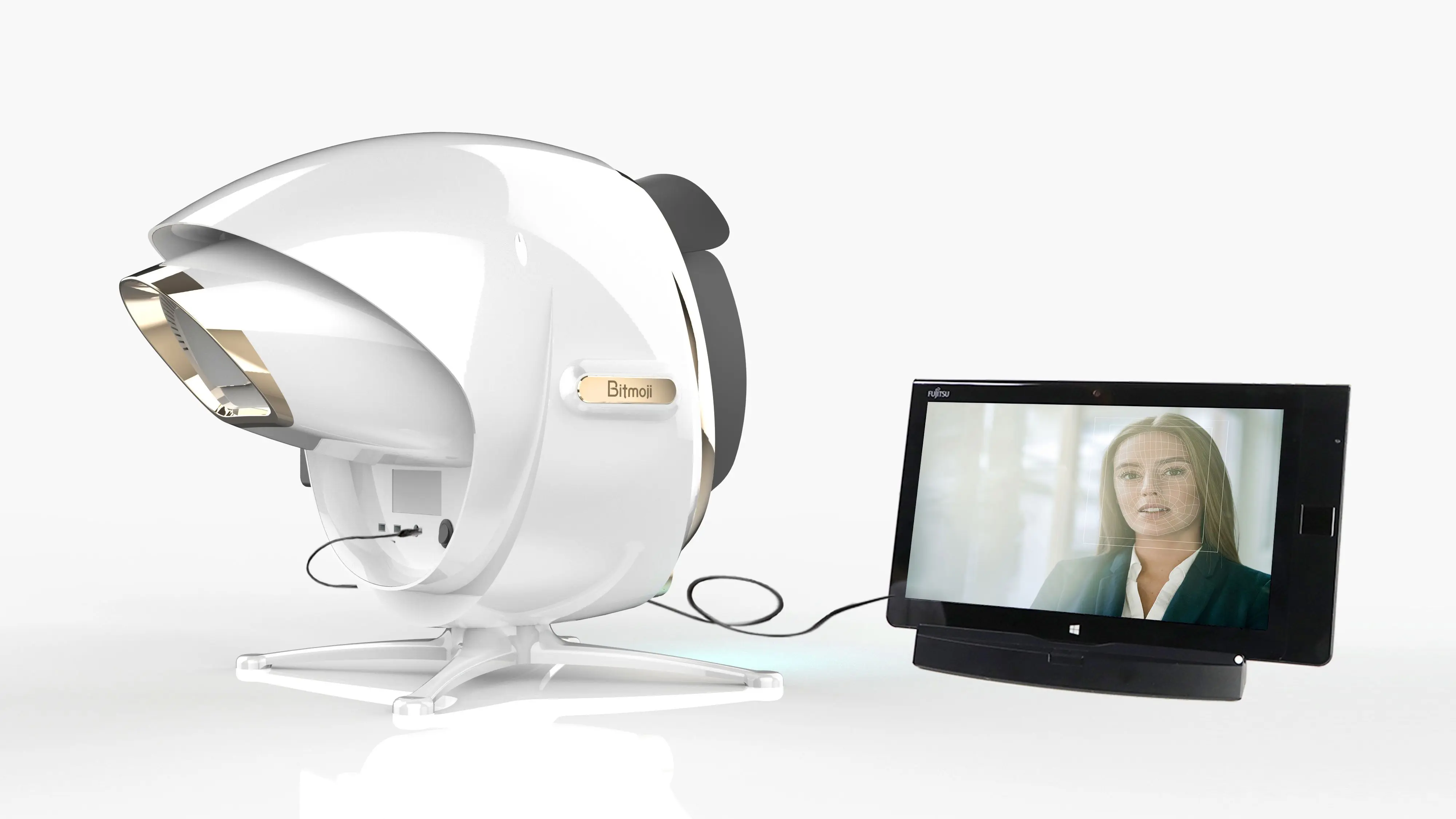 portable 8 language observe skin scanner machine with HD camera magic mirror uv face scanner face scanner skin analyzer